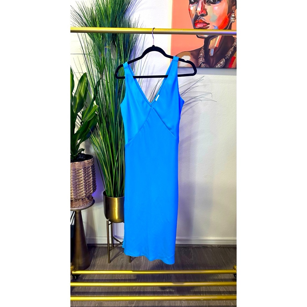 A New Day Silky Double Slit Dress - Size Small
